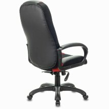 Кресло компьютерное BRABIX PREMIUM &quot;Rapid GM-102&quot;, НАГРУЗКА 180 кг, экокожа/ткань, черное/красное, 532107