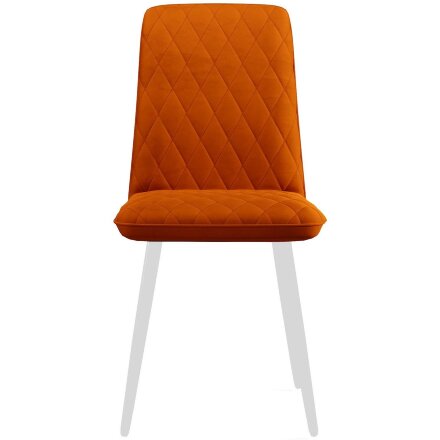Стул DikLine 205 B17 TERRACOTTA /ножки белые 