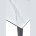 Стол CORNER 120 MATT WHITE MARBLE SOLID CERAMIC / BLACK, ®DISAUR 
