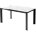 Стол CORNER 120 MATT WHITE MARBLE SOLID CERAMIC / BLACK, ®DISAUR 