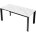 Стол CORNER 120 MATT WHITE MARBLE SOLID CERAMIC / BLACK, ®DISAUR 