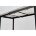 Стол CORNER 120 MATT WHITE MARBLE SOLID CERAMIC / BLACK, ®DISAUR 