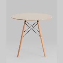 Стол Eames DSW NEW D80 бежевый