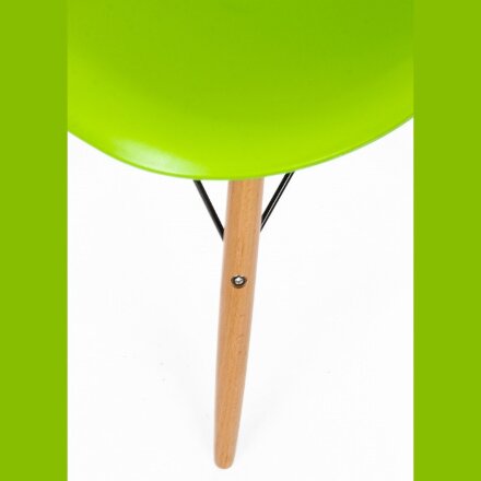 Стул деревянный Eames PC-015 зеленый 