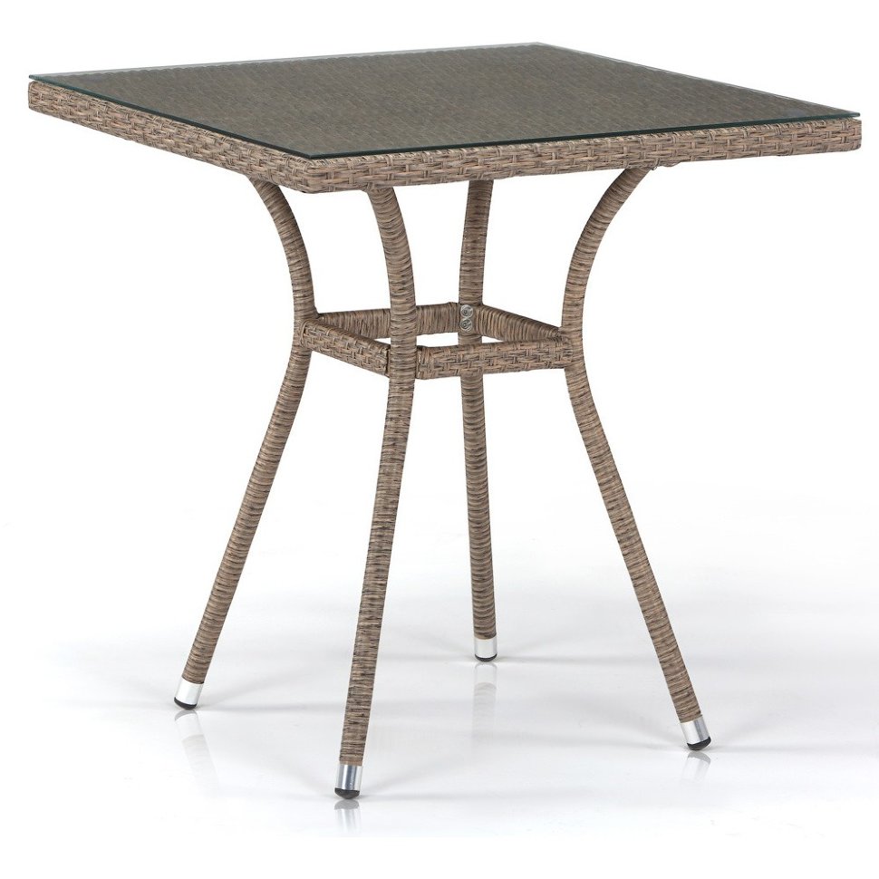 Плетеный стол T282BNT-W56-70x70 Light Brown Плетеный стол T282BNT-W56-70x70 Light Brown