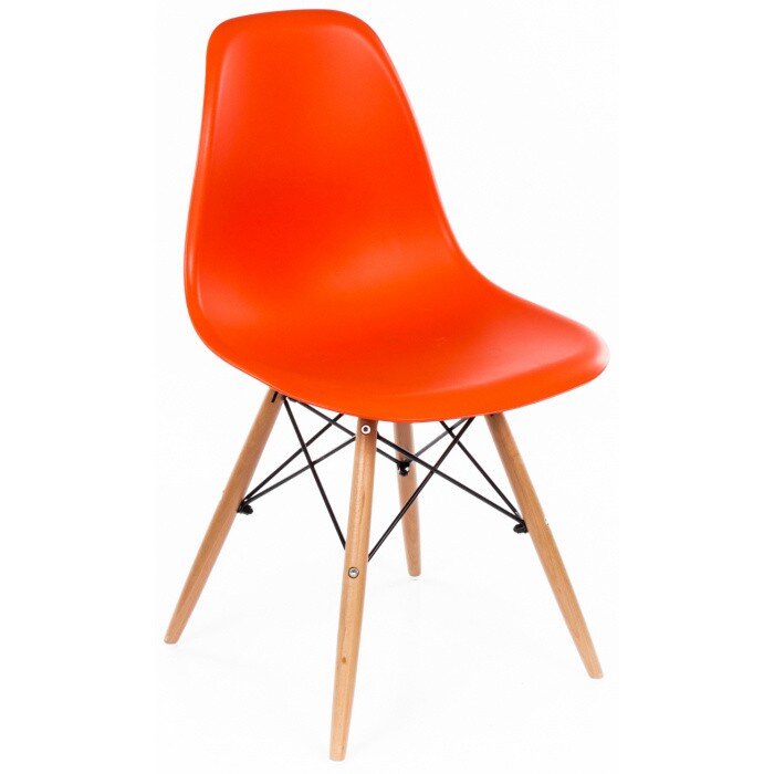 Стул деревянный Eames PC-015 оранжевый Стул деревянный Eames PC-015 оранжевый