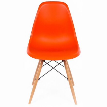 Стул деревянный Eames PC-015 оранжевый 