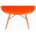 Стул деревянный Eames PC-015 оранжевый 