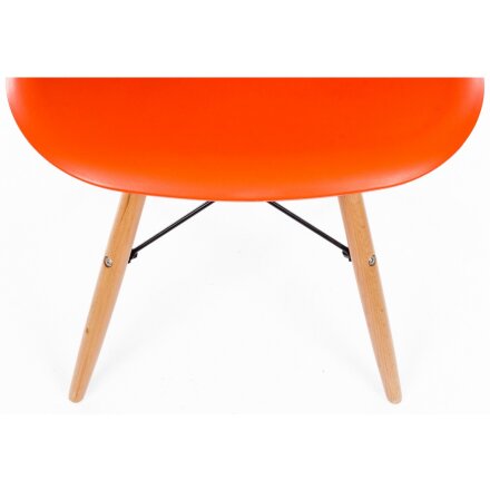 Стул деревянный Eames PC-015 оранжевый 