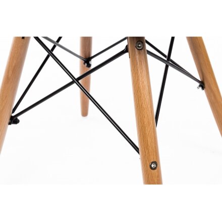 Стул деревянный Eames PC-015 оранжевый 