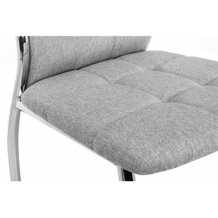 Стул на металлокаркасе Farini light grey / grey fabric 