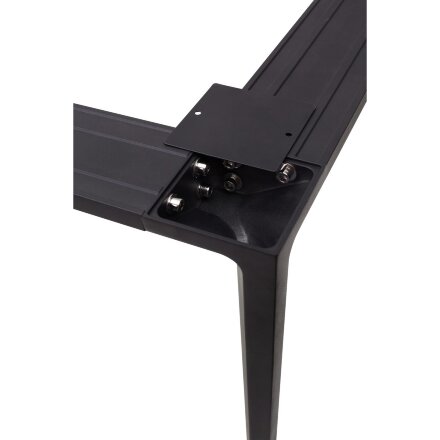 Стол NOTO 180 GLOSS STARLIGHT BLACK SOLID CERAMIC/ BLACK М-City 
