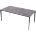 Стол NOTO 180 GLOSS STARLIGHT BLACK SOLID CERAMIC/ BLACK М-City 