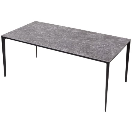 Стол NOTO 180 GLOSS STARLIGHT BLACK SOLID CERAMIC/ BLACK М-City 