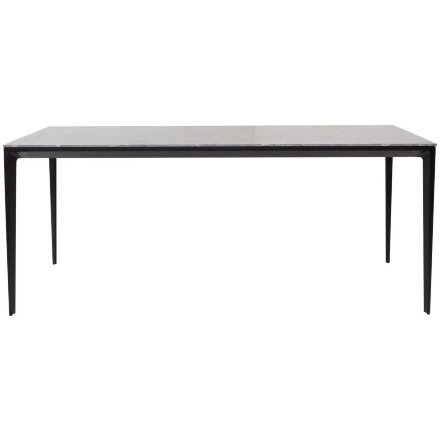 Стол NOTO 180 GLOSS STARLIGHT BLACK SOLID CERAMIC/ BLACK М-City 