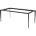 Стол NOTO 180 GLOSS STARLIGHT BLACK SOLID CERAMIC/ BLACK М-City 