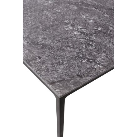Стол NOTO 180 GLOSS STARLIGHT BLACK SOLID CERAMIC/ BLACK М-City 