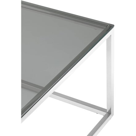 Журнальный стол 120*60 ТАУН серебро 