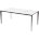 Стол NOTO 180 SINTERED STONE GLOSS STATUARIO WHITE / BLACK М-City 