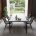 Стол NOTO 180 SINTERED STONE GLOSS STATUARIO WHITE / BLACK М-City 
