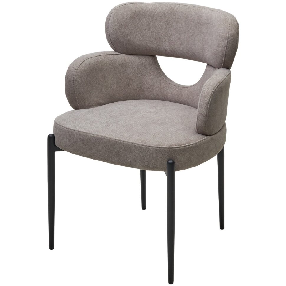 Стул VALTER AR627-11B Молочный, ткань / Черный каркас, ®DISAUR Стул VALTER AR627-11B Молочный, ткань / Черный каркас, ®DISAUR