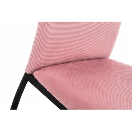 Стул на металлокаркасе Tod pink / black 