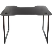 Стол игровой Бюрократ Knight Table L Black столешница ДСП черный каркас черный металл