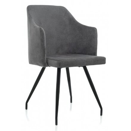 Стул на металлокаркасе Lans dark grey fabric 
