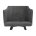 Стул на металлокаркасе Lans dark grey fabric 