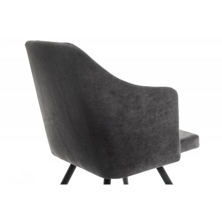 Стул на металлокаркасе Lans dark grey fabric 