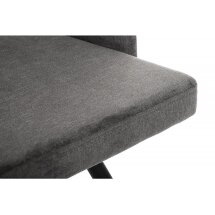 Стул на металлокаркасе Lans dark grey fabric