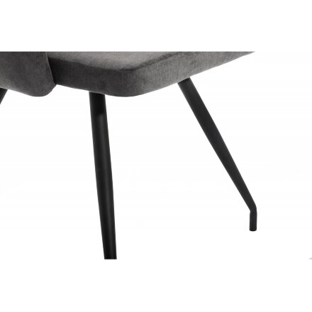 Стул на металлокаркасе Lans dark grey fabric 