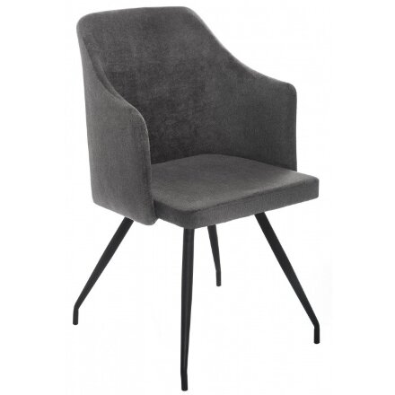 Стул на металлокаркасе Lans dark grey fabric 