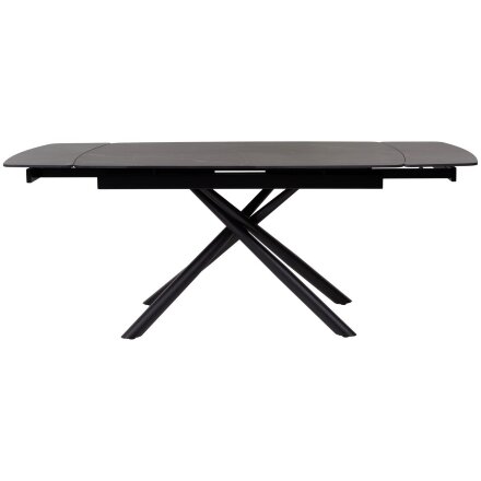 Стол RIVOLI 140 MATT BLACK MARBLE SOLID CERAMIC / BLACK, ®DISAUR 