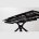 Стол RIVOLI 140 MATT BLACK MARBLE SOLID CERAMIC / BLACK, ®DISAUR 