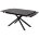 Стол RIVOLI 140 MATT BLACK MARBLE SOLID CERAMIC / BLACK, ®DISAUR 