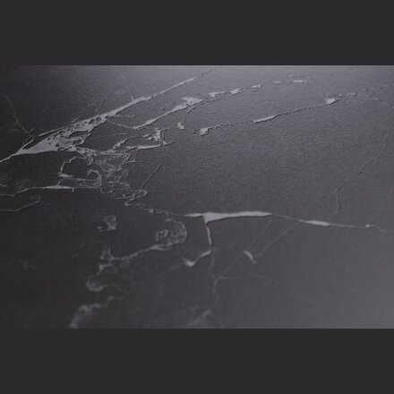 Стол RIVOLI 140 MATT BLACK MARBLE SOLID CERAMIC / BLACK, ®DISAUR 
