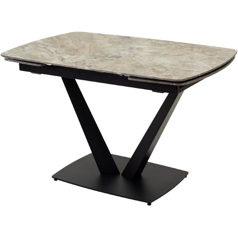 Стол ALATRI 120 GLOSS ATHENS BROWN SOLID CERAMIC / BLACK М-City Стол ALATRI 120 GLOSS ATHENS BROWN SOLID CERAMIC / BLACK М-City