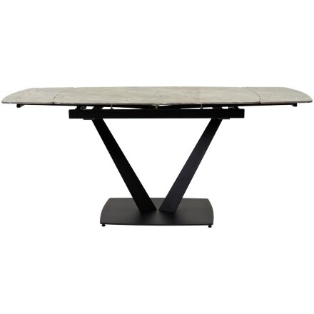 Стол ALATRI 120 GLOSS ATHENS BROWN SOLID CERAMIC / BLACK М-City 