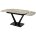Стол ALATRI 120 GLOSS ATHENS BROWN SOLID CERAMIC / BLACK М-City 