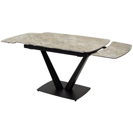 Стол ALATRI 120 GLOSS ATHENS BROWN SOLID CERAMIC / BLACK М-City 