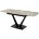 Стол ALATRI 120 GLOSS ATHENS BROWN SOLID CERAMIC / BLACK М-City 