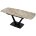 Стол ALATRI 120 GLOSS ATHENS BROWN SOLID CERAMIC / BLACK М-City 