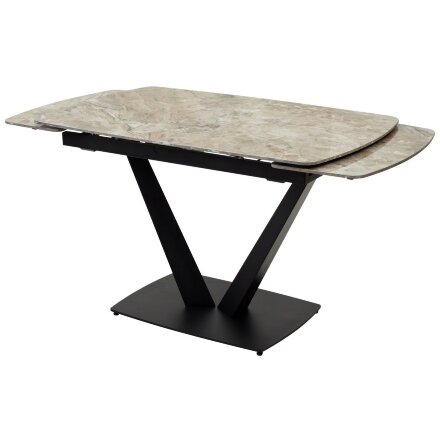 Стол ALATRI 120 GLOSS ATHENS BROWN SOLID CERAMIC / BLACK М-City 