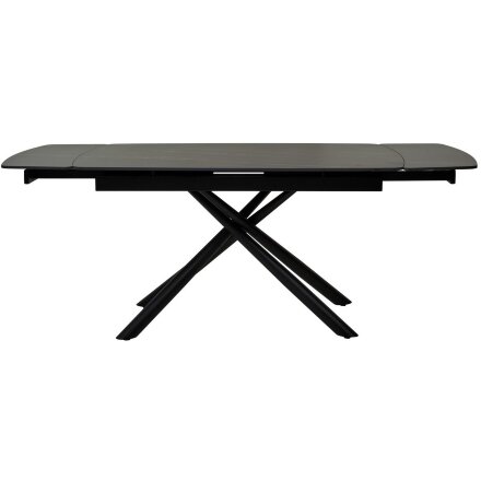 Стол RIVOLI 140 MATT GOLDEN BLACK SINTERED STONE/ BLACK М-City 