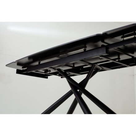 Стол RIVOLI 140 MATT GOLDEN BLACK SINTERED STONE/ BLACK М-City 