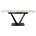 Стол ALATRI 120 GLOSS STATUARIO WHITE SINTERED STONE / BLACK М-City 