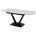 Стол ALATRI 120 GLOSS STATUARIO WHITE SINTERED STONE / BLACK М-City 