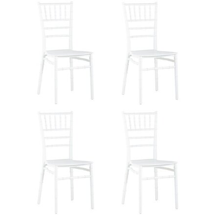 Стул Chiavari (Кьявари) пластик белый 4 шт. 