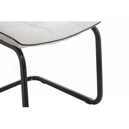 Стул на металлокаркасе Nana light grey / black 